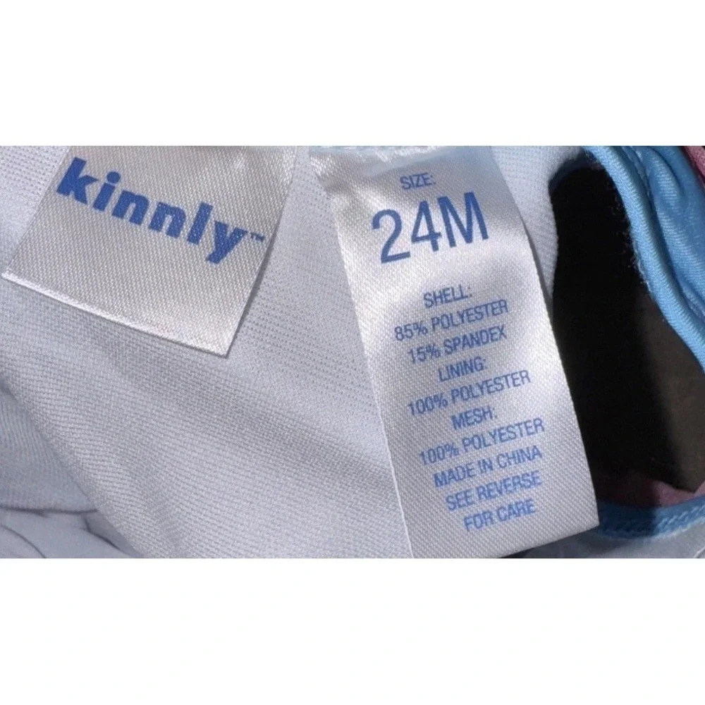 Kinnly Baby Girl Toddler Blue Unicorn‎ Swimsuit Size 24 Months 24M UPF 40 New